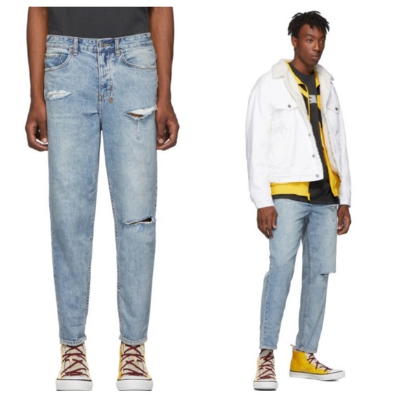KSUBI Bullet Crop Relaxed Leg Denim Barrel Jeans - Picture 1 of 11